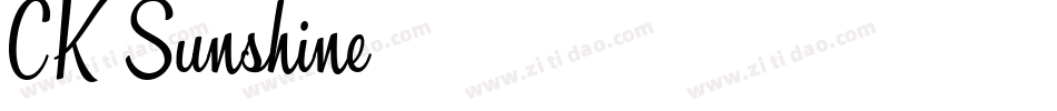 CK Sunshine字体转换